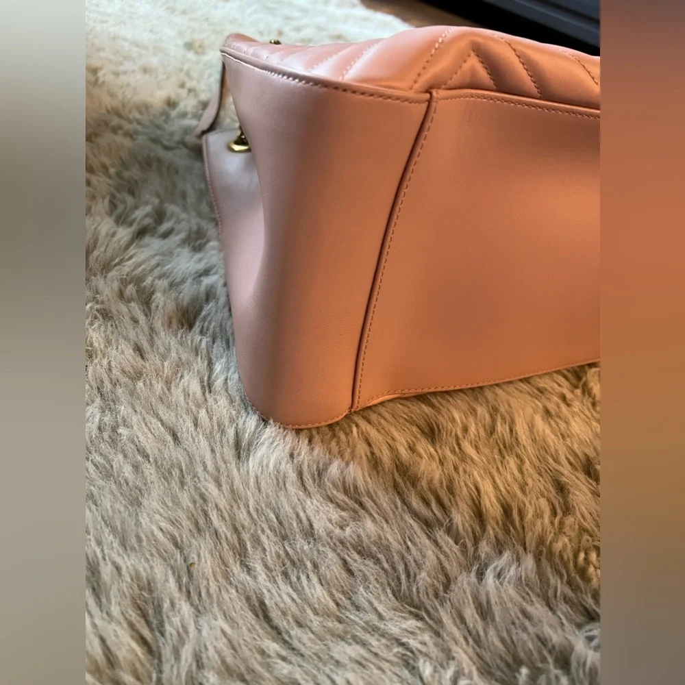 Authentic Gucci Marmont Apollo Chevron Tote Shoulder Crossbody Bag - Picture 12 of 15